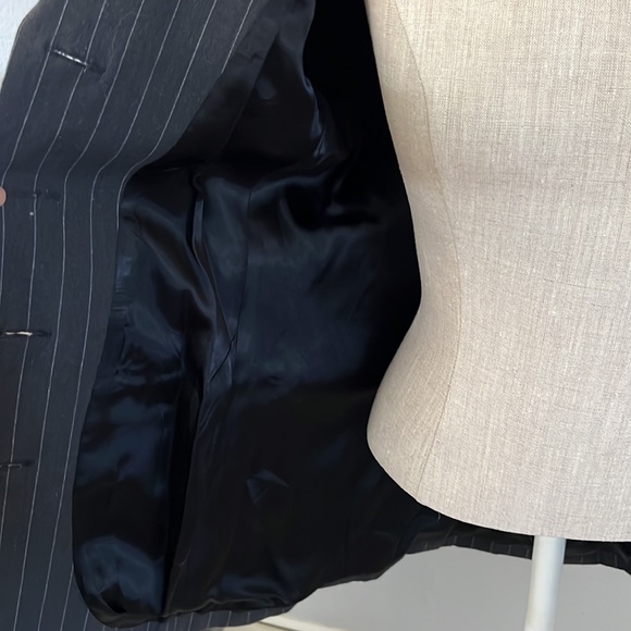 Guess gray white stripe blazer, Size S - Picture 5 of 8